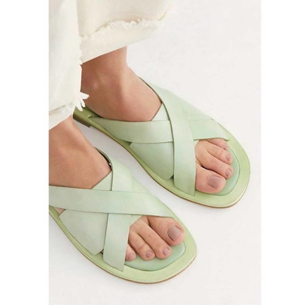 Free People Light Green Sandals
